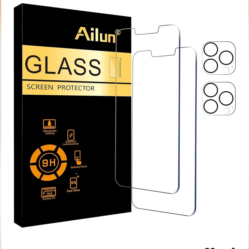 Ailun Glass Screen Protectors for iPhone 13 Pro Max